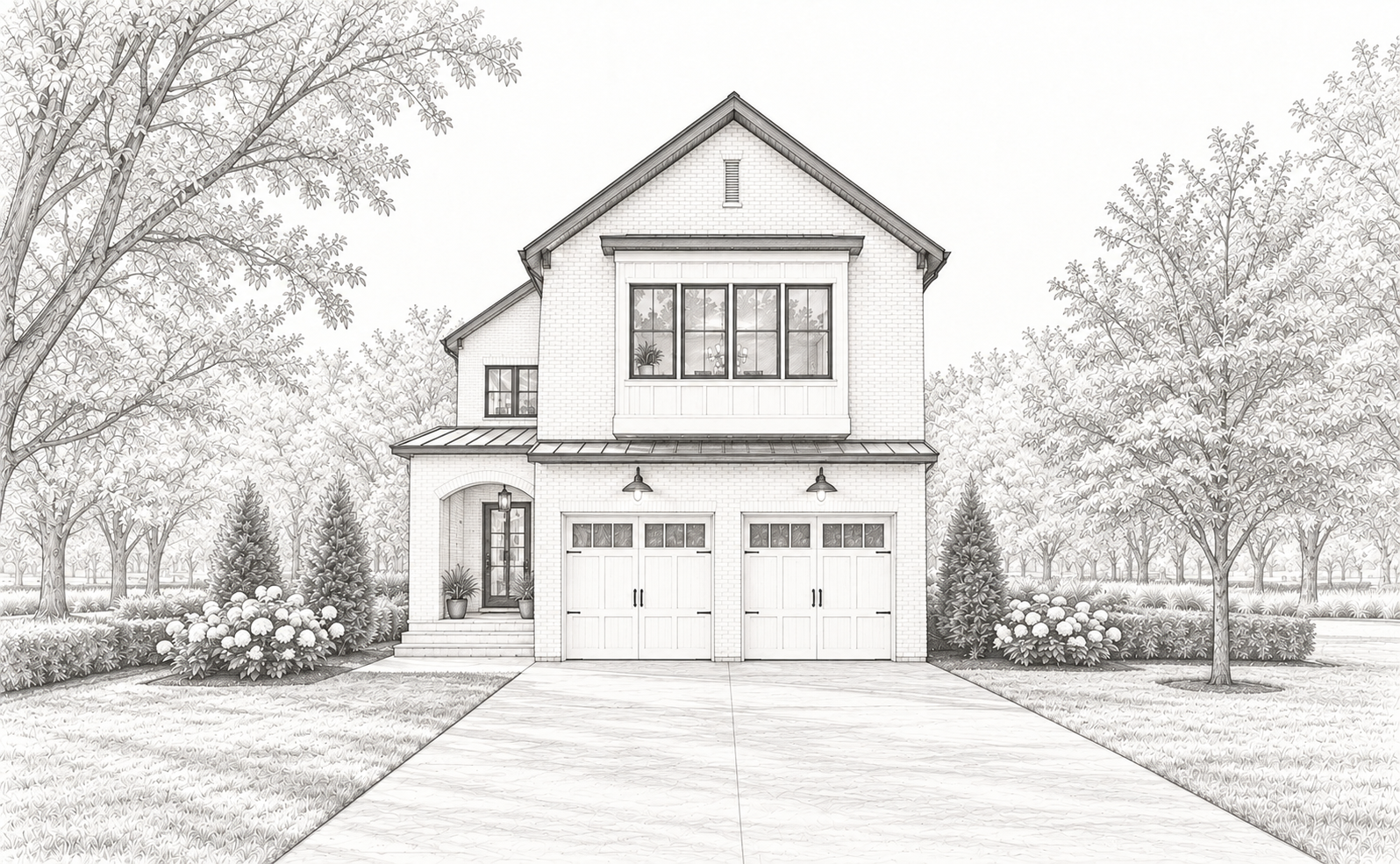 Architectural sketch of 110 Hudson