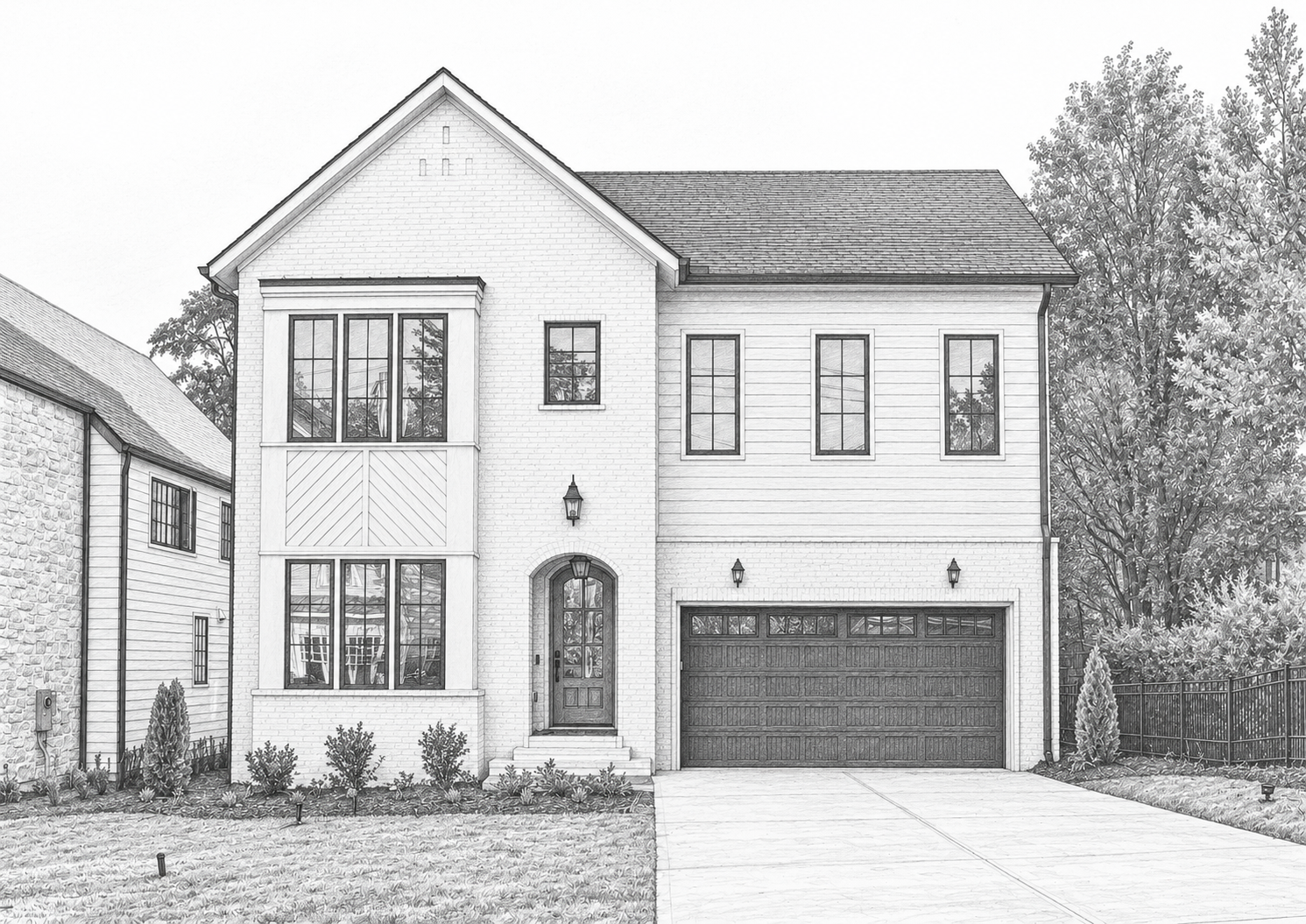 Architectural sketch of 1904 McCarthy