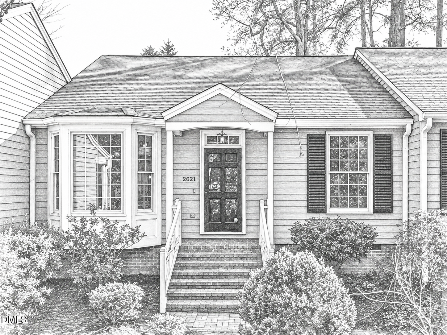 Architectural sketch of Ashland