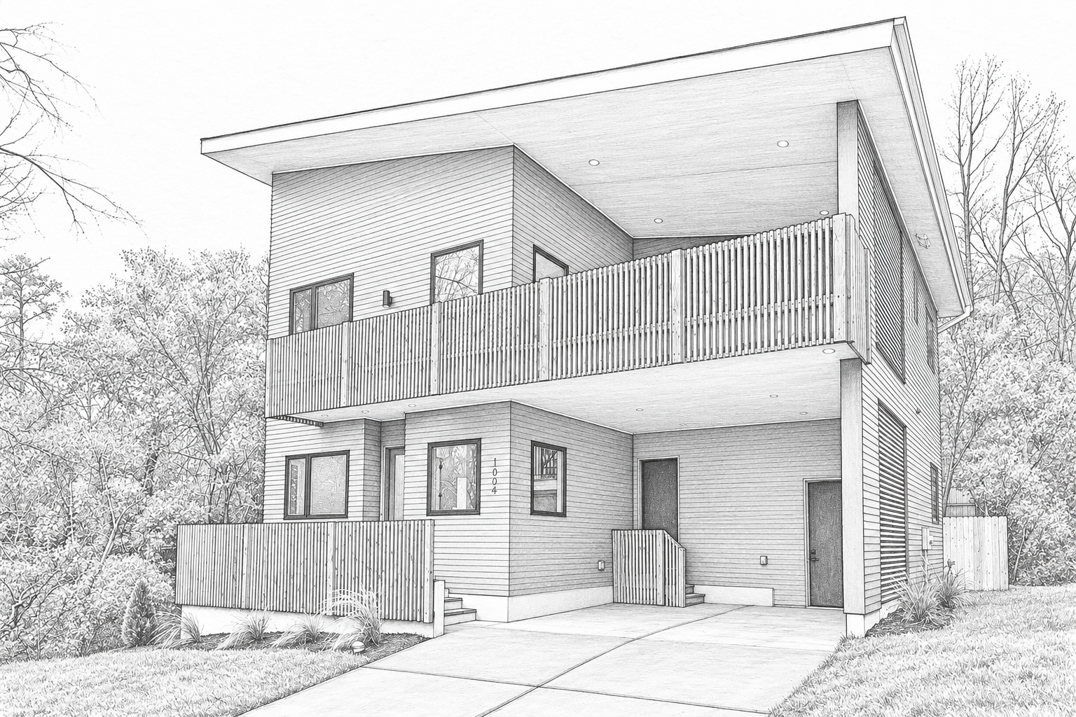 Architectural sketch of Malta Avenue